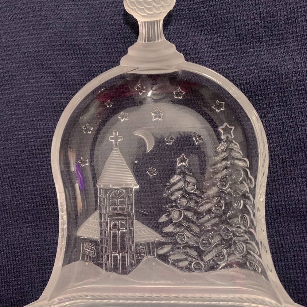 Crystal Bell Christmas Dish